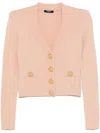 Balmain Women Buttoned V-necked Cardigan