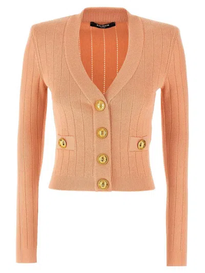 Balmain Buttoned V-necked Cardigan
