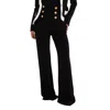 Balmain Button-embellished High-waisted Pants