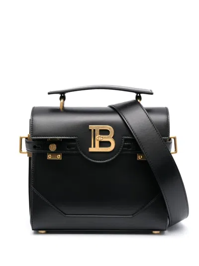 Balmain "buzz 23" Calfskin Bag In Black