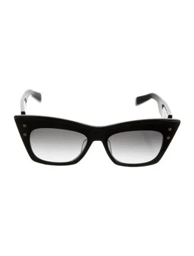 Pre-owned Balmain By Akoni Wayfarer Sunglasses In Black