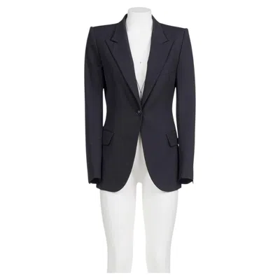 Pre-owned Balmain By Christophe Decarnin Fw 10 Single-breasted Jacket With A Peaked Collar In Black