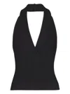 Balmain Cable-knit Halterneck Top