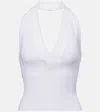 Balmain Cable-knit Halterneck Top