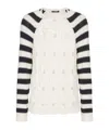 Balmain Cable-knit Jumper In White