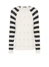Balmain Cable-knit Jumper In White