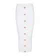 Balmain Long Skirt In White Viscose Blend