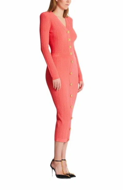 Balmain Cable-knit Midi Skirt