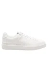 Balmain B-court Leather Sneakers In White