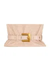 Balmain Calfskin Anthem Medium Bag In Purple
