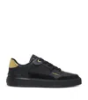 Balmain B-court Flip Sneakers In Black