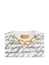 Balmain Pattern Clutch In White