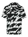 Balmain Big Love Letter Pajama Shirt In Black