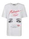 Balmain Cotton Beauty-print T-shirt In White