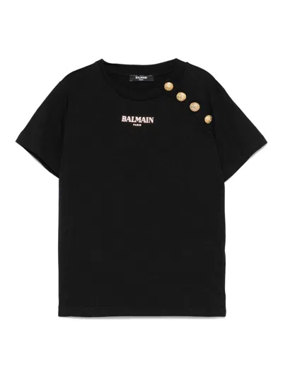 Balmain Kids' T-shirt In Black