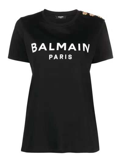 BALMAIN CAMISETA - NEGRO