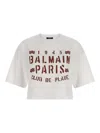 Balmain Print T-shirt In White