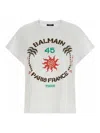 Balmain Print T-shirt In White