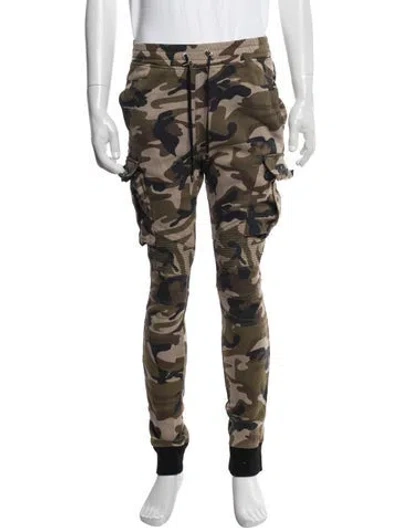 Pre-owned Balmain Camouflage Print Lounge Bottoms In Multicolor