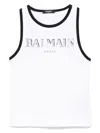 Balmain Logo-print Tank Top In White