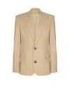 Balmain Canvas 2-button Jacket In Neutral