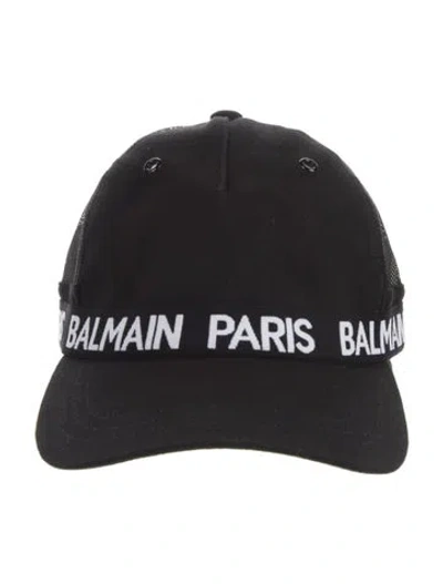 Pre-owned Balmain Canvas Baseball Cap In Black