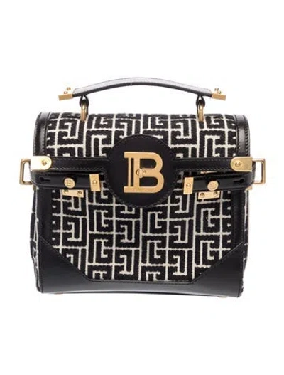 Pre-owned Balmain Canvas B-buzz In Black