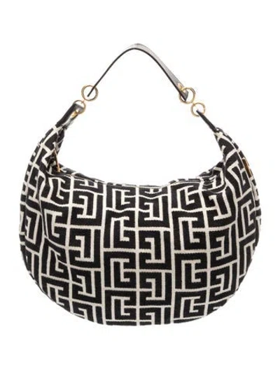 Pre-owned Balmain Canvas Shoulder Bag