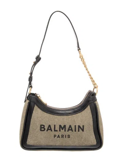 Pre-owned Balmain Canvas Shoulder Bag In Multicolor