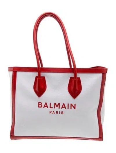Pre-owned Balmain Canvas Tote In Multicolor