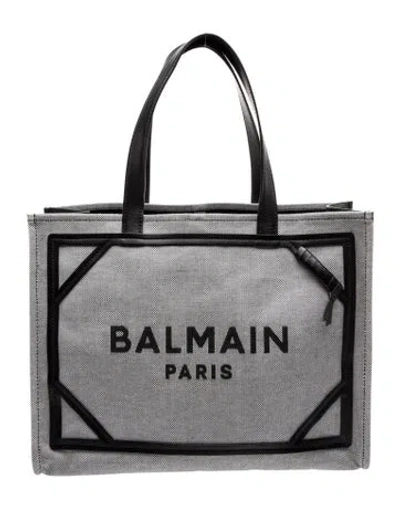 Pre-owned Balmain Canvas Tote In Multicolor