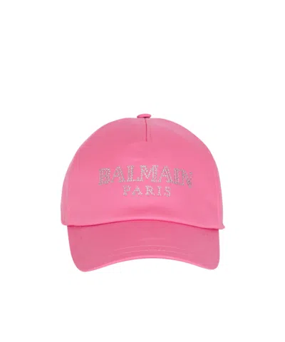 Balmain Cap In Pink