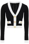 Balmain Viscose-blend Cropped Cardigan