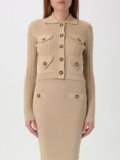 BALMAIN CARDIGAN BALMAIN WOMAN COLOR BEIGE,G46891022