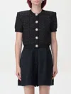 Balmain Pb Labyrinth Knit Cardigan In 黑色