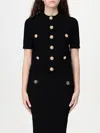 Balmain Buttoned Knitted Cardigan In Schwarz
