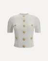 Balmain Short Sleeve Buttoned Pocket Knit Cardigan