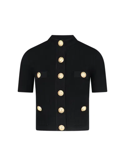 BALMAIN CARDIGAN WITH DECORATIVE BUTTONS