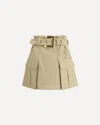 Balmain Cargo Miniskirt In Neutral