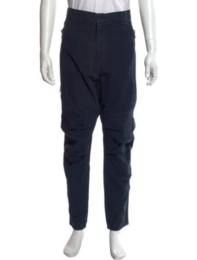Pre-owned Balmain Cargo Pants In Blue