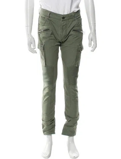 Pre-owned Balmain Cargo Pants In Green