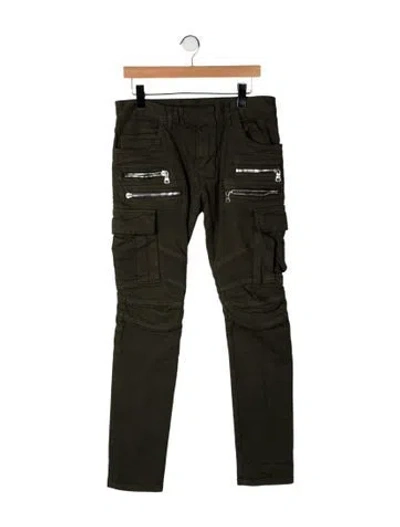Pre-owned Balmain Cargo Pants In Green