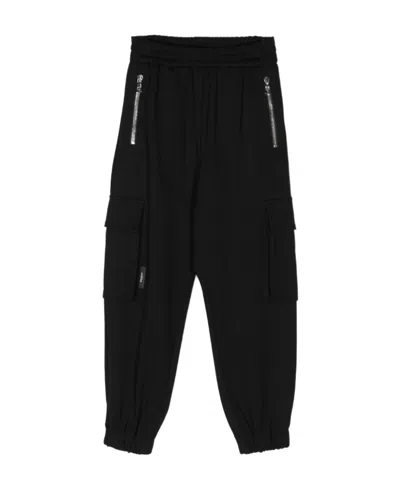 Balmain Cargo Track Pants In Black