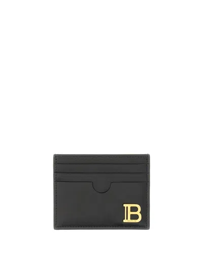 Balmain Women's B-buzz Card Holder In Black