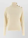 Balmain Cashmere Wool Sweater Sweaters And Cardigans White In Neutral