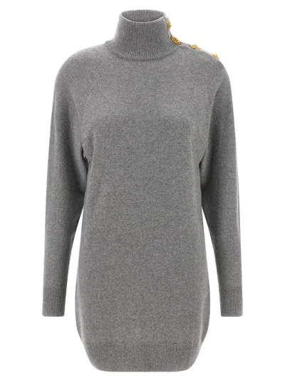 BALMAIN CASHMERE WOOL DRESS