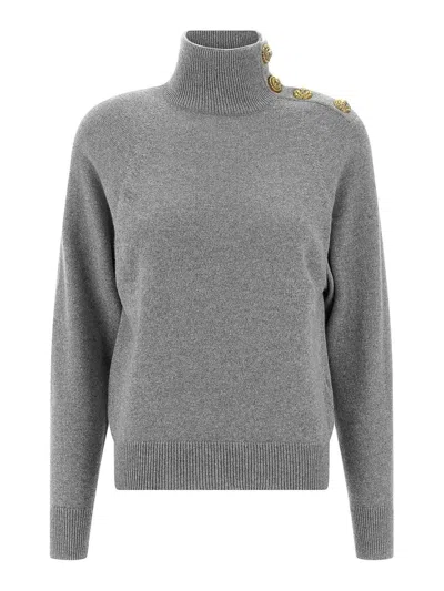 BALMAIN CÁRDIGAN - GRIS