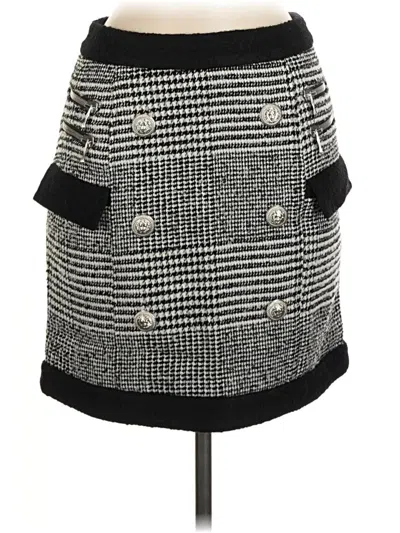 Pre-owned Balmain Casual Skirt In Gray
