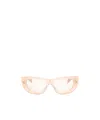 Balmain Eyewear Cat Eye Frame Sunglasses In White