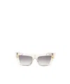 Balmain Eyewear B Eye Butterfly Frame Sunglasses In White